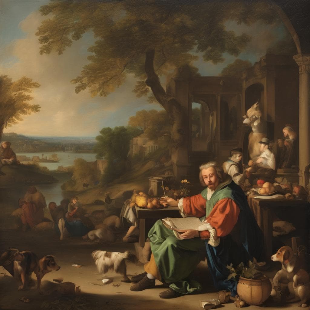 Ο πίνακας "Ο Δάσκαλος" του 18ου αιώνα, ζωγραφική τέχνη και τεχνολογία, καινοτομίες και προοπτικές στην τέχνη.